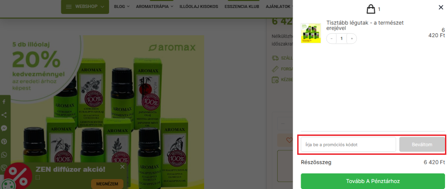 Aromax kupon