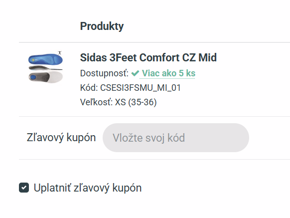 Sidas zľavový kupón