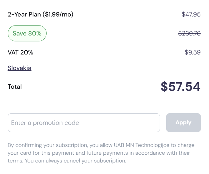 MysteriumVPN zľavový kód
