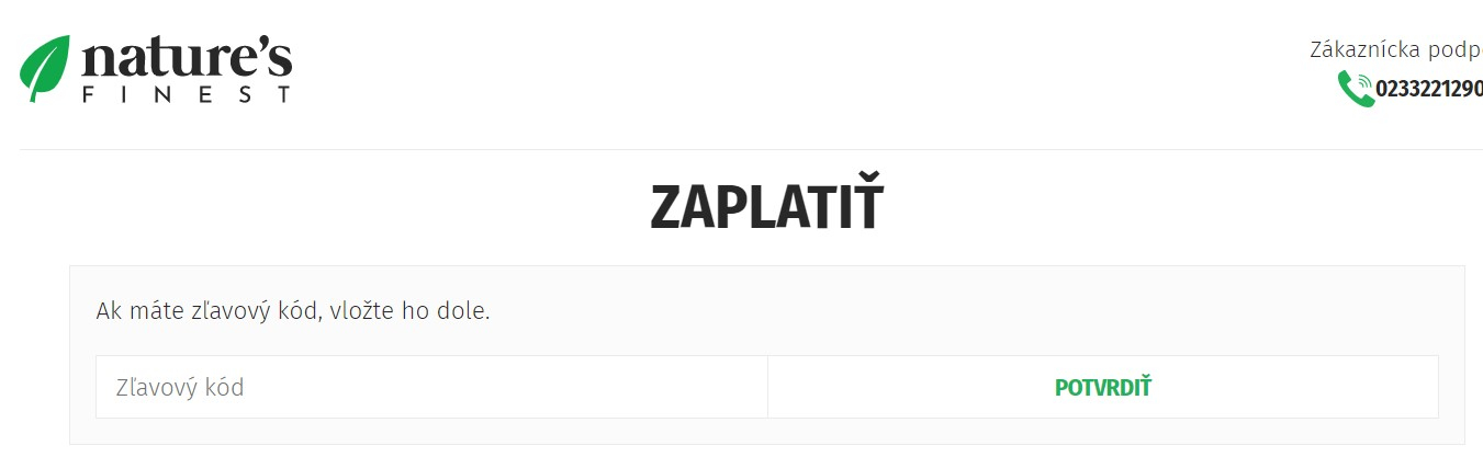 Nature's Finest zľavový kód