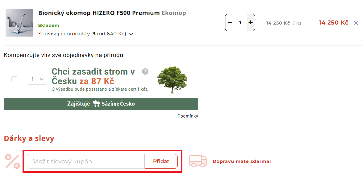 HizeroMop nákupný košík