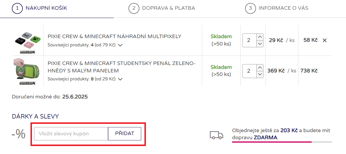 Pixie Crew nákupný košík