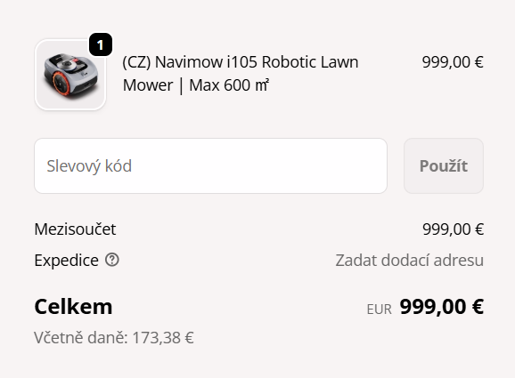 Navimow zľavový kód