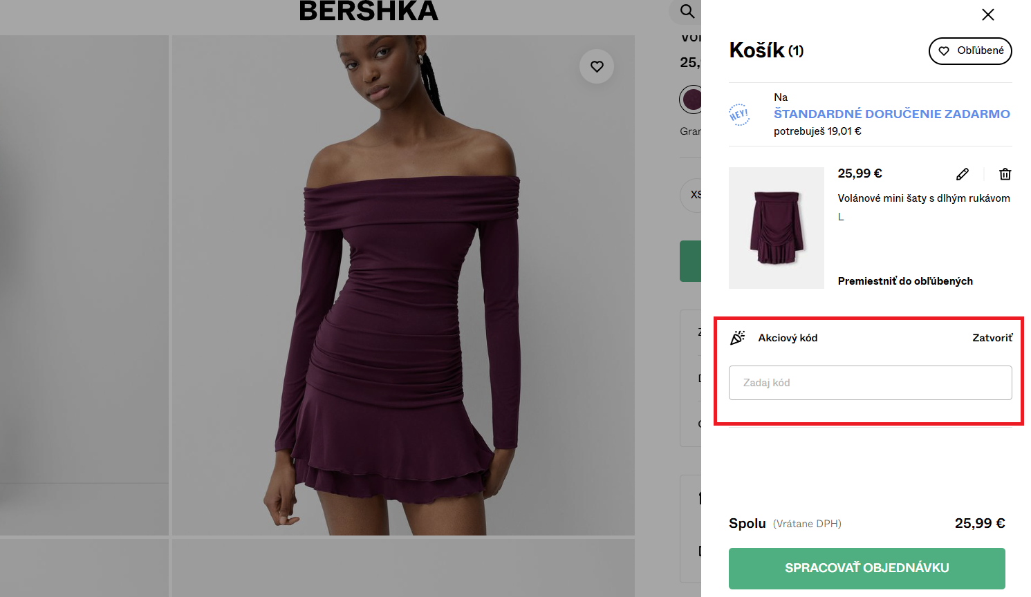 Bershka zľavový kód