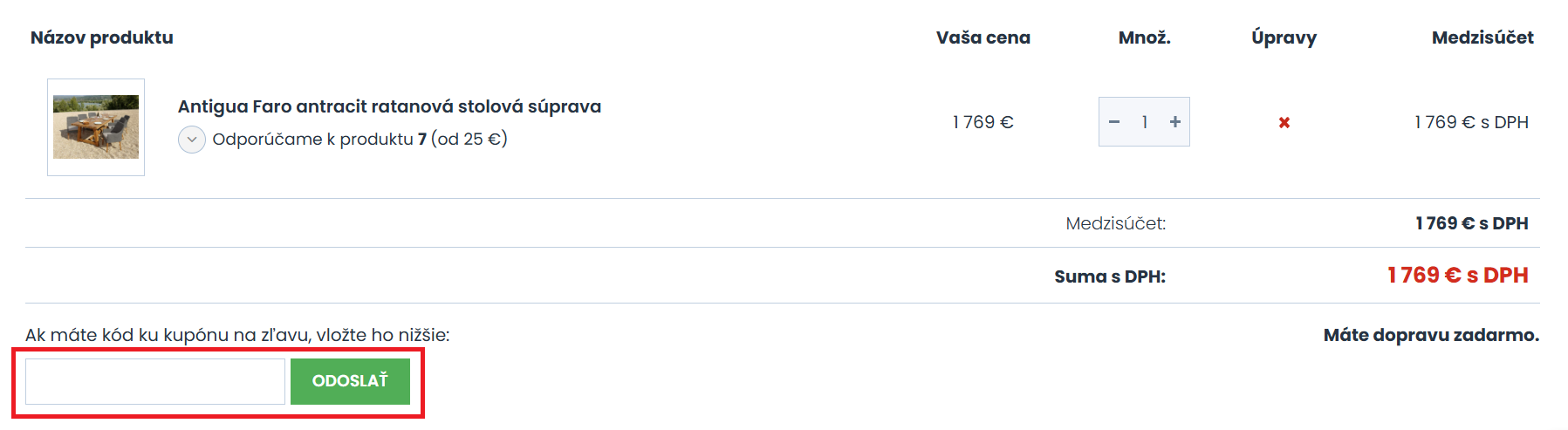 Exterio nákupný košík